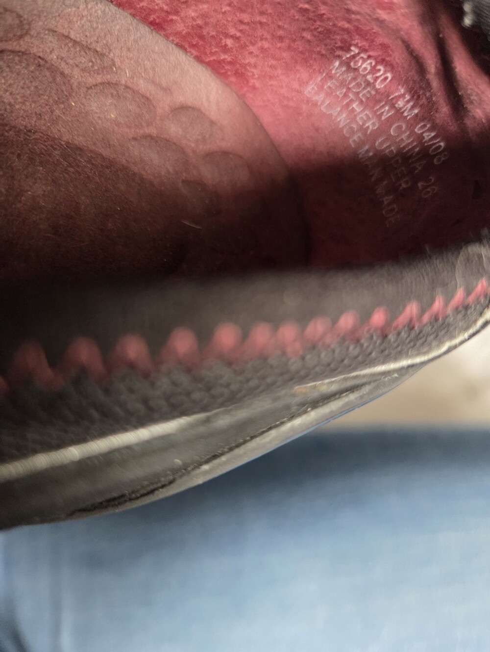 Privo Black Flats with Burgundy Trim - Picture 6 of 7